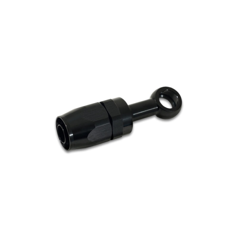 Vibrant -8AN Banjo Hose End Fitting for use with M12 or 7/16in Banjo Bolt – Aluminum Black