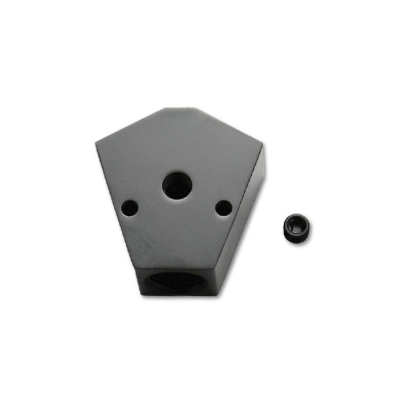 Vibrant Billet Aluminum Y-Block Fitting with 1/8in NPT Port – 1/2in NPT x 1/2in NPT x 1/2in NPT