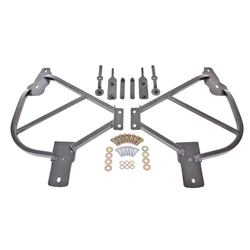 BMR 10-15 5th Gen Camaro Bolt-On Subframe Connectors – Black Hammertone