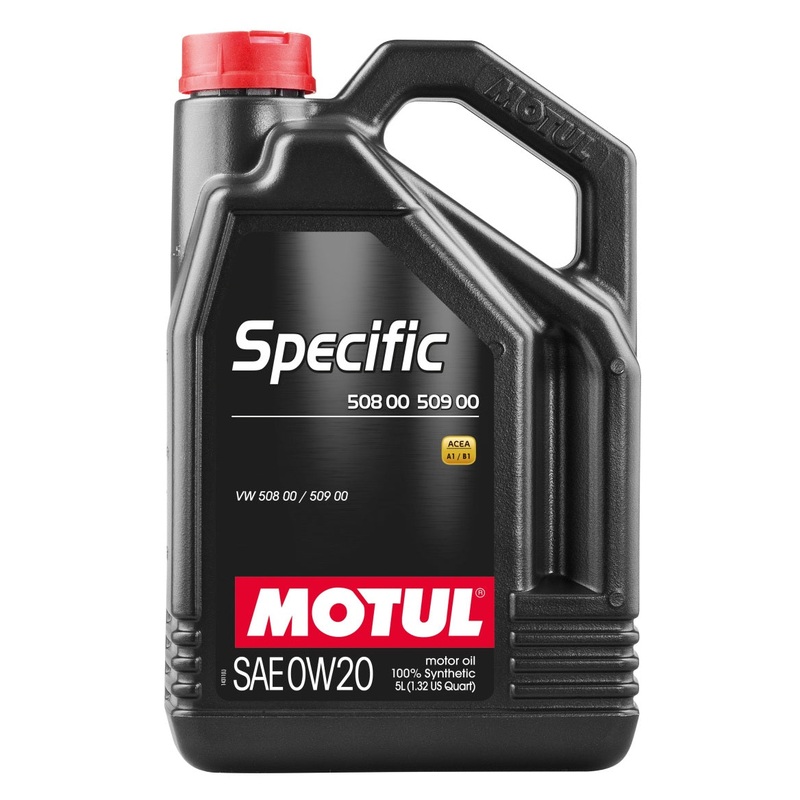 Motul 5L Specific 508 0W20 Oil – Acea A1/B1 / VW 508.00/509.00 / Porsche C20