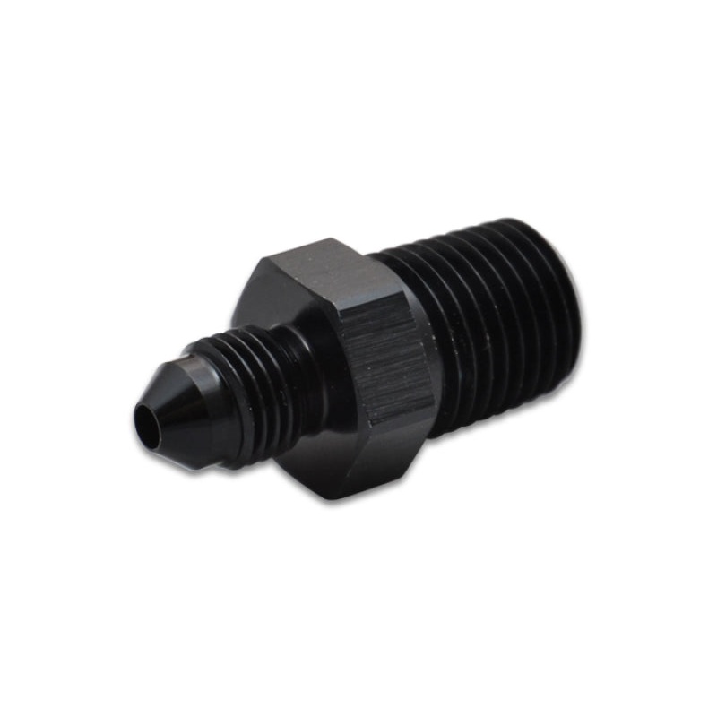 Vibrant -4AN to 1/8in NPT Straight Adapter Fitting – Aluminum