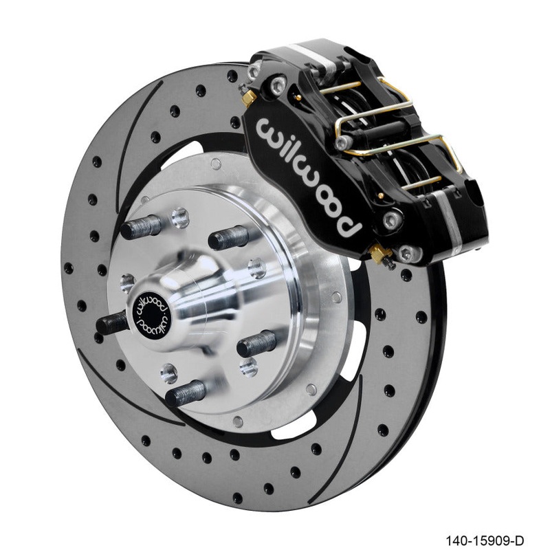 Wilwood Dynapro 4R Front Kit 11.75in SPR Drilled and Slotted Rotors – Black