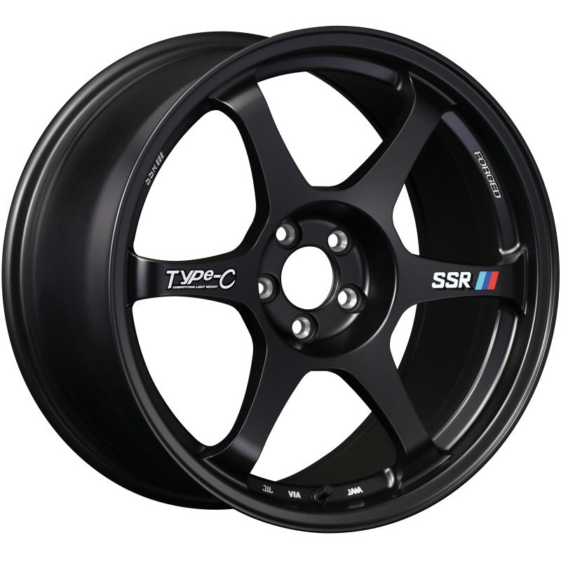 SSR Type-C Forged 18×9.5 +45 5/100 – Sprint Black Wheel
