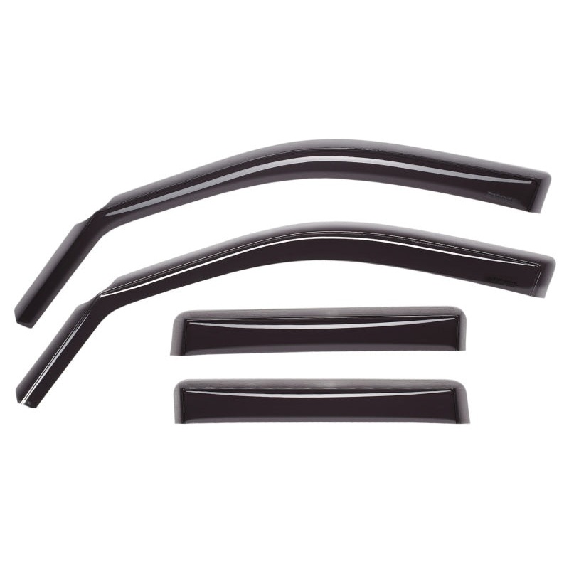 WeatherTech 10-24 Dodge Ram Truck 2500/3500 Crew Cab Front & Rear Side Window Deflectors -Dark Smoke