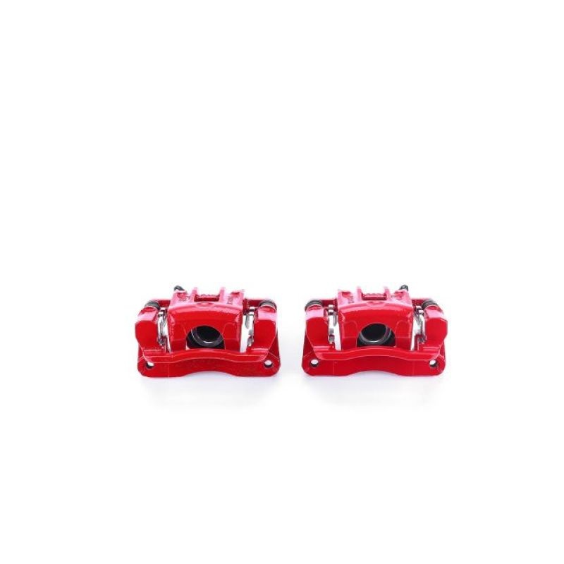 Power Stop 01-06 Hyundai Santa Fe Rear Red Calipers w/Brackets – Pair