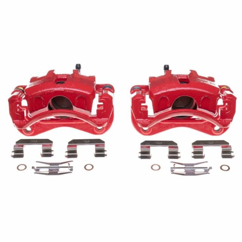 Power Stop 03-05 Hyundai Elantra Front Red Calipers – Pair