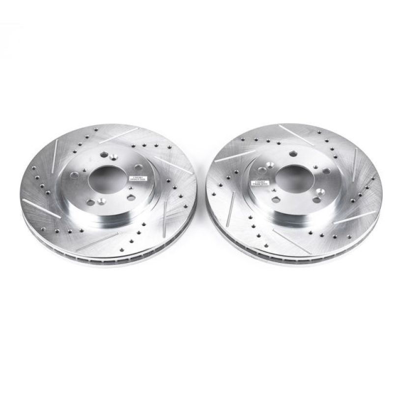 Power Stop 01-03 Acura CL Front Evolution Drilled & Slotted Rotors – Pair