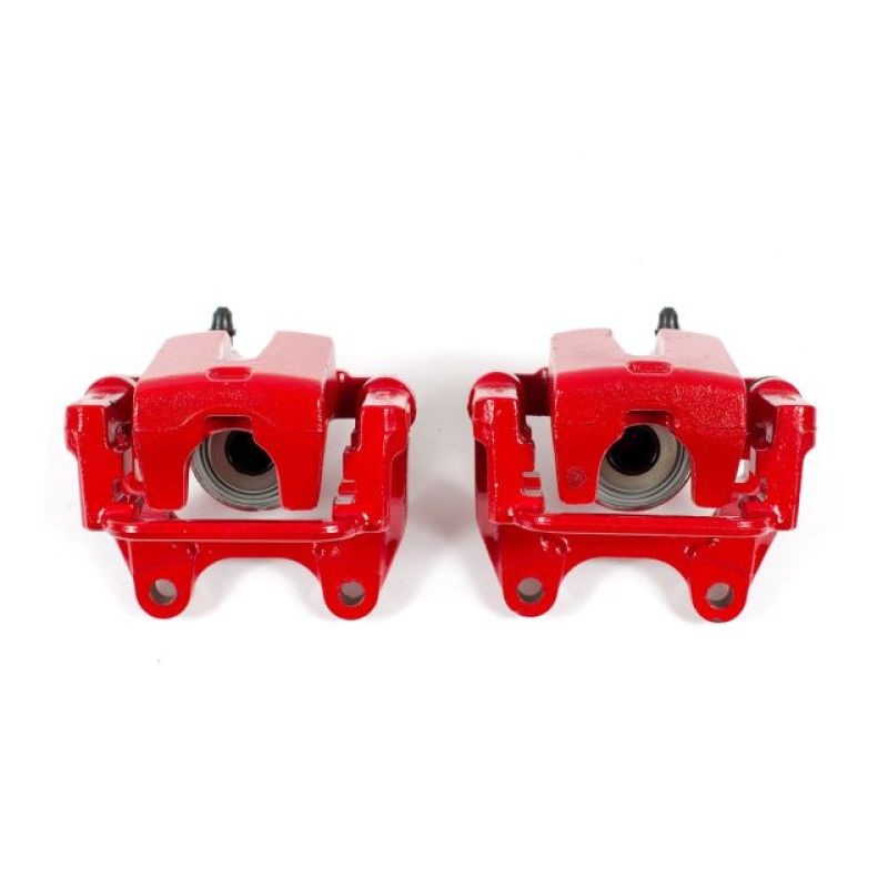 Power Stop 09-10 Dodge Challenger Rear Red Calipers w/Brackets – Pair
