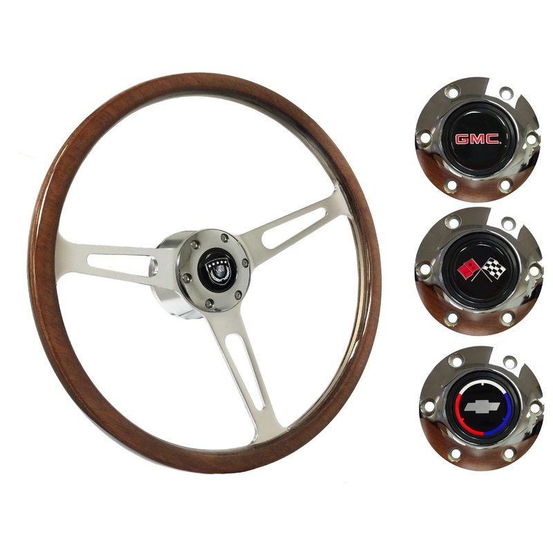 1960-73 Chevy Truck, GMC Steering Wheel Kit | Deluxe Walnut Wood | ST3554