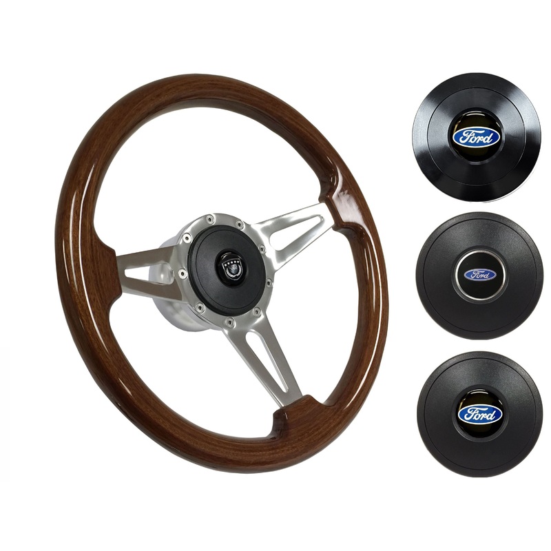1961-65 Ford Truck Steering Wheel Kit | Mahogany Wood | ST3078