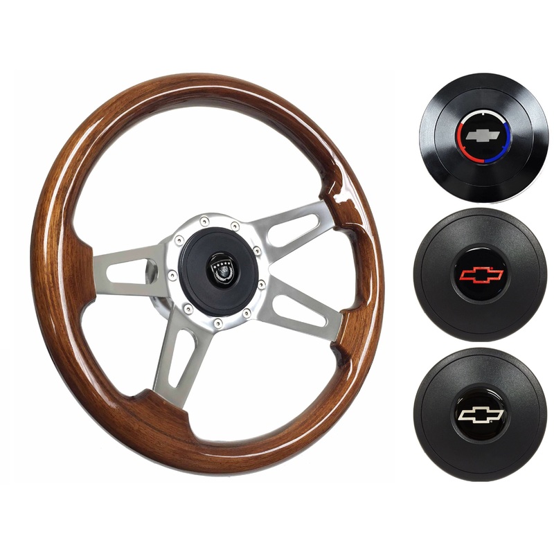 1962-68 Chevy Nova Steering Wheel Kit | Walnut Wood | ST3080