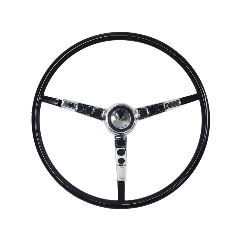 1964 – 1965 Ford Falcon Sprint Black Steering Wheel Kit | ST3034BLK-FALCON-KIT