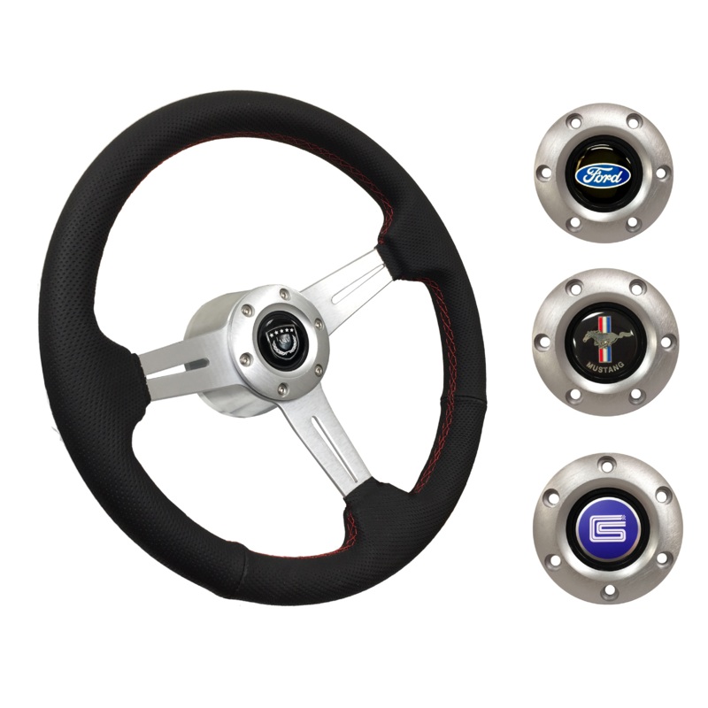 1965-67 Ford Mustang Steering Wheel Kit | Perforated Leather