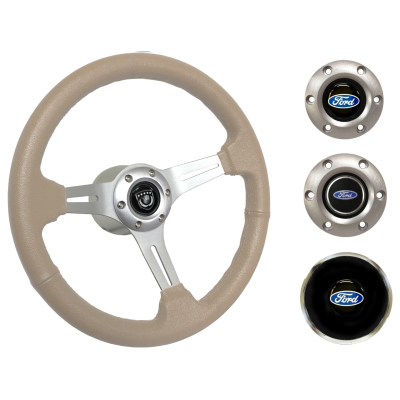 1965-68, 70-77 Ford Truck Steering Wheel Kit | Tan Leather | ST3014TAN