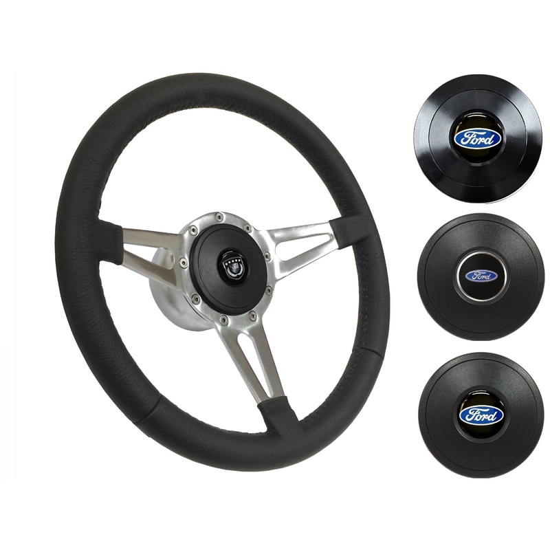 1968-78 Ford Fairlane Steering Wheel Kit | Black Leather | ST3059