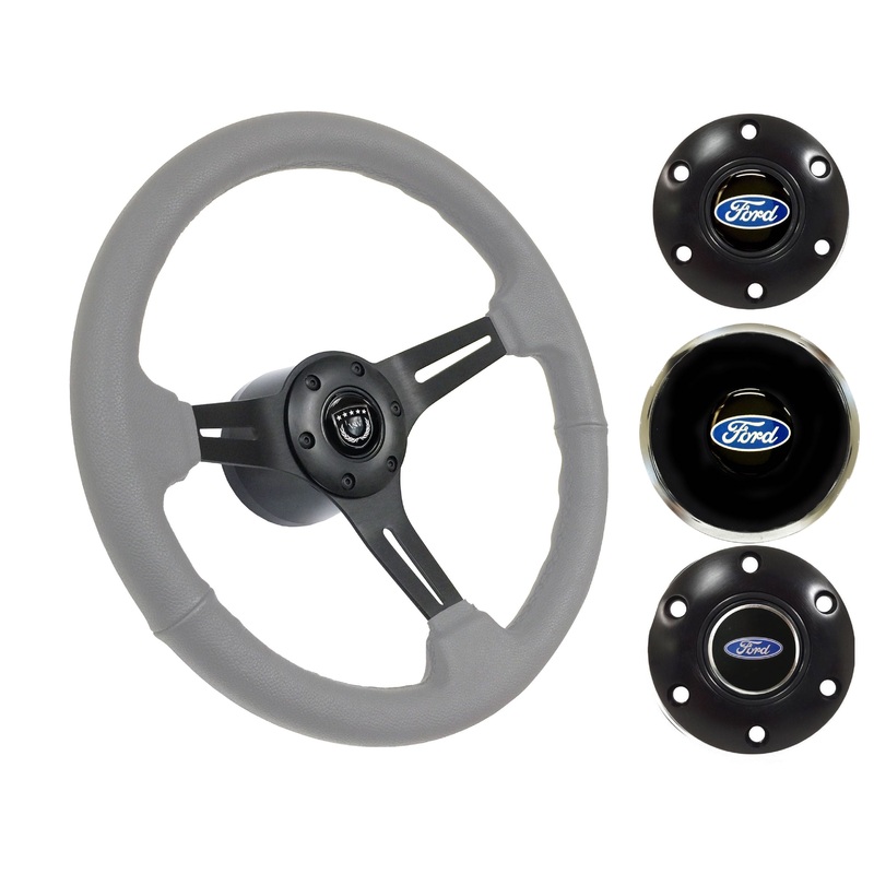 1968-78 Ford Fairlane Steering Wheel Kit | Grey Leather | ST3060GRY