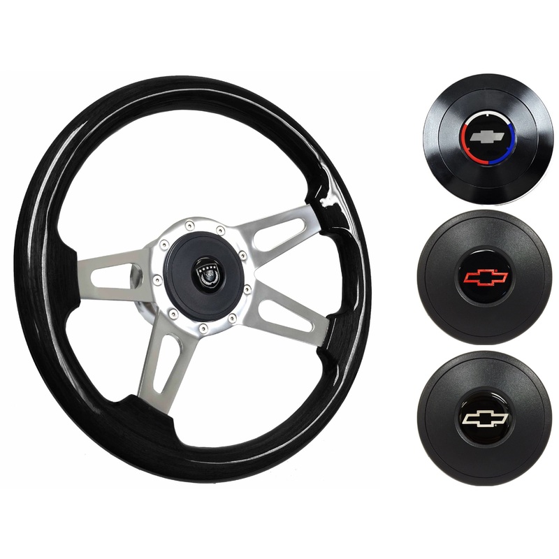 1969-75 Corvette Steering Wheel Kit | Black Ash Wood | ST3079