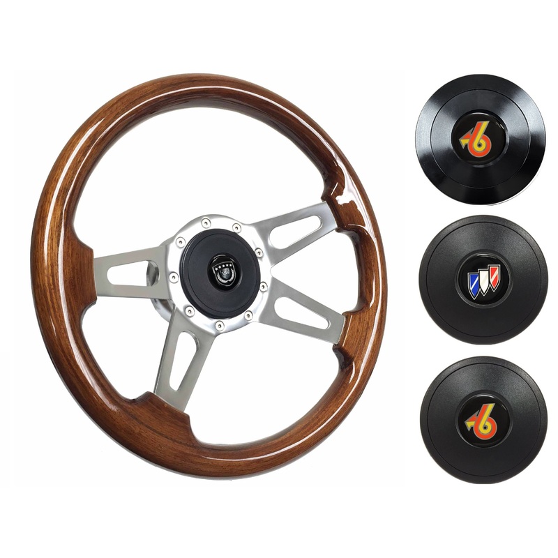 1969-89 Buick Telescopic Steering Wheel Kit | Walnut Wood | ST3080