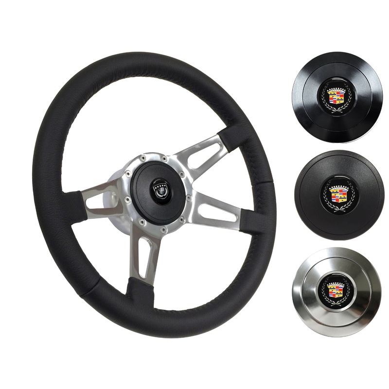 1969-89 Cadillac Steering Wheel Kit | Black Leather | ST3070