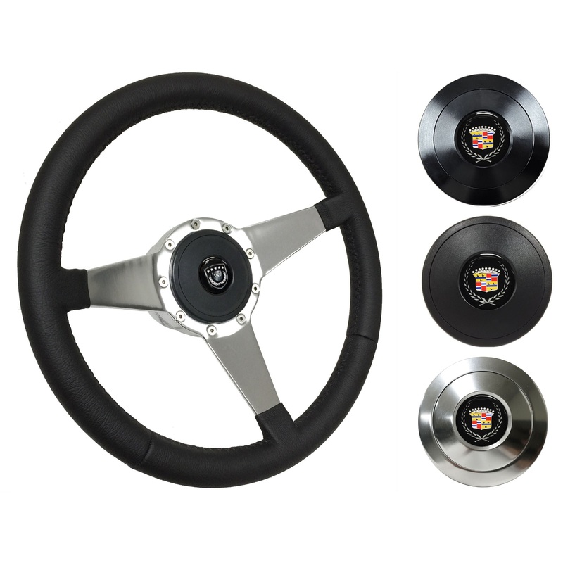 1969-89 Cadillac Steering Wheel Kit | Black Leather | ST3087