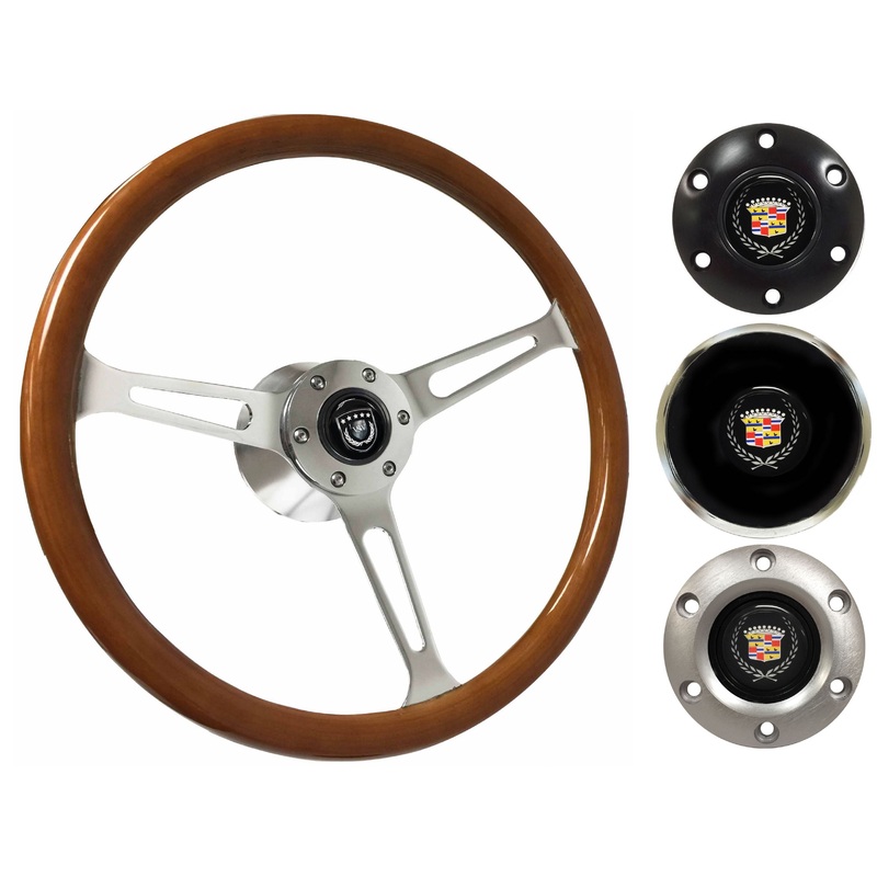 1969-89 Cadillac Telescopic Steering Wheel Kit | Classic Wood | ST3579