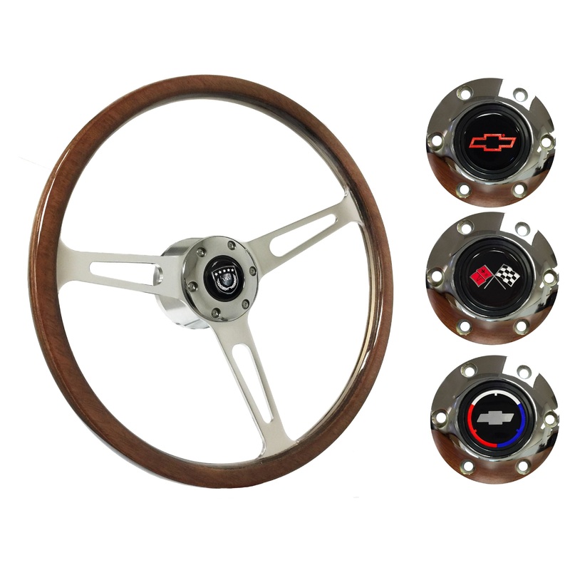 1970-88 Monte Carlo Steering Wheel Kit | Deluxe Walnut Wood | ST3554