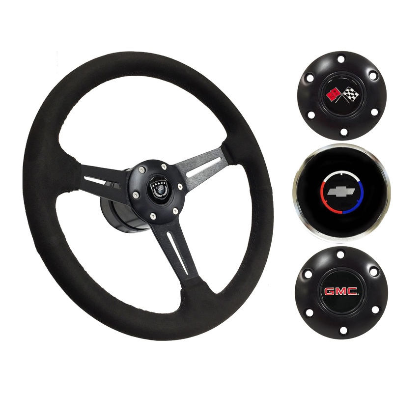 1974-94 Chevy Truck, GMC Steering Wheel Kit | Black Ultralux Suede | ST3584BLK