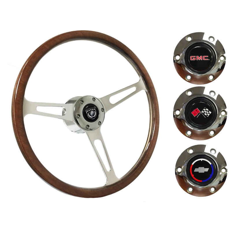 1974-94 Chevy Truck, GMC Steering Wheel Kit | Deluxe Walnut Wood | ST3554