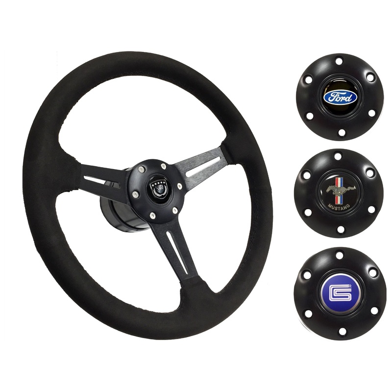 1979-82 Ford Mustang Steering Wheel Kit | Black Ultralux Suede | ST3584BLK