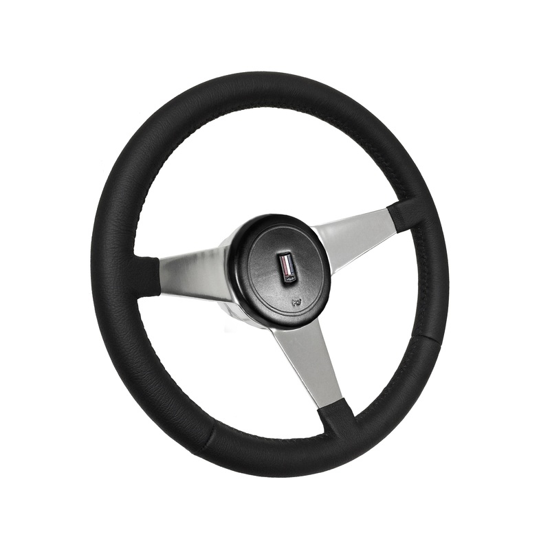 1982-89 Camaro Steering Wheel Kit | Black Leather | OE Horn Button