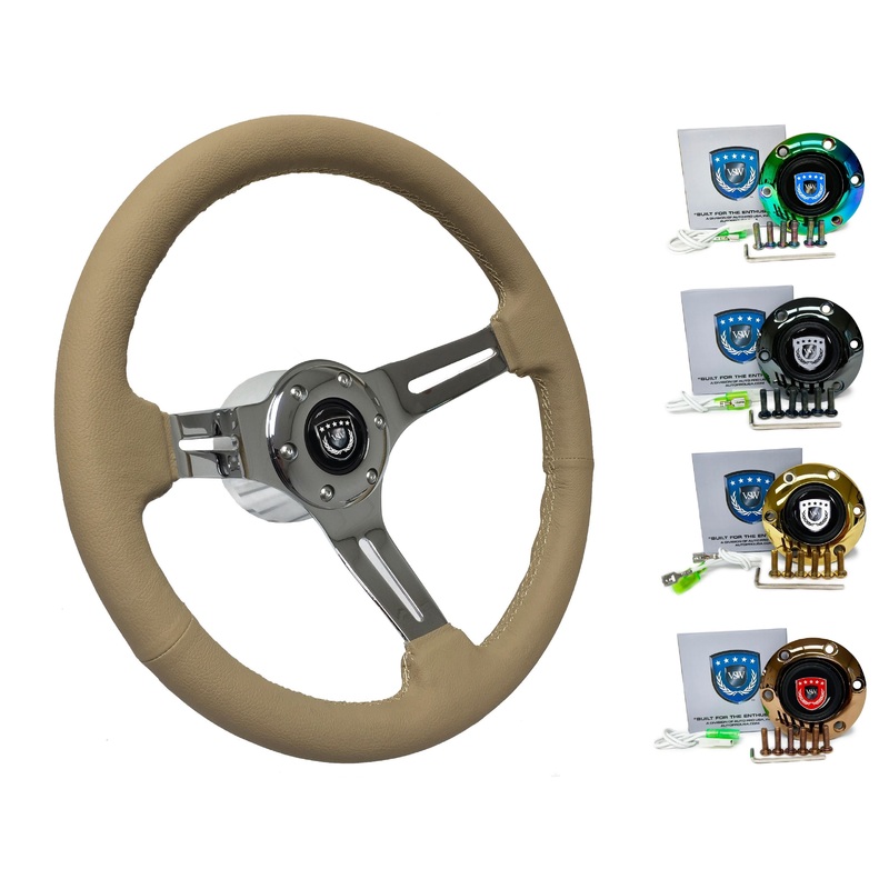 1985-88 BMW 528e Steering Wheel Kit | Tan Leather | ST3012TAN