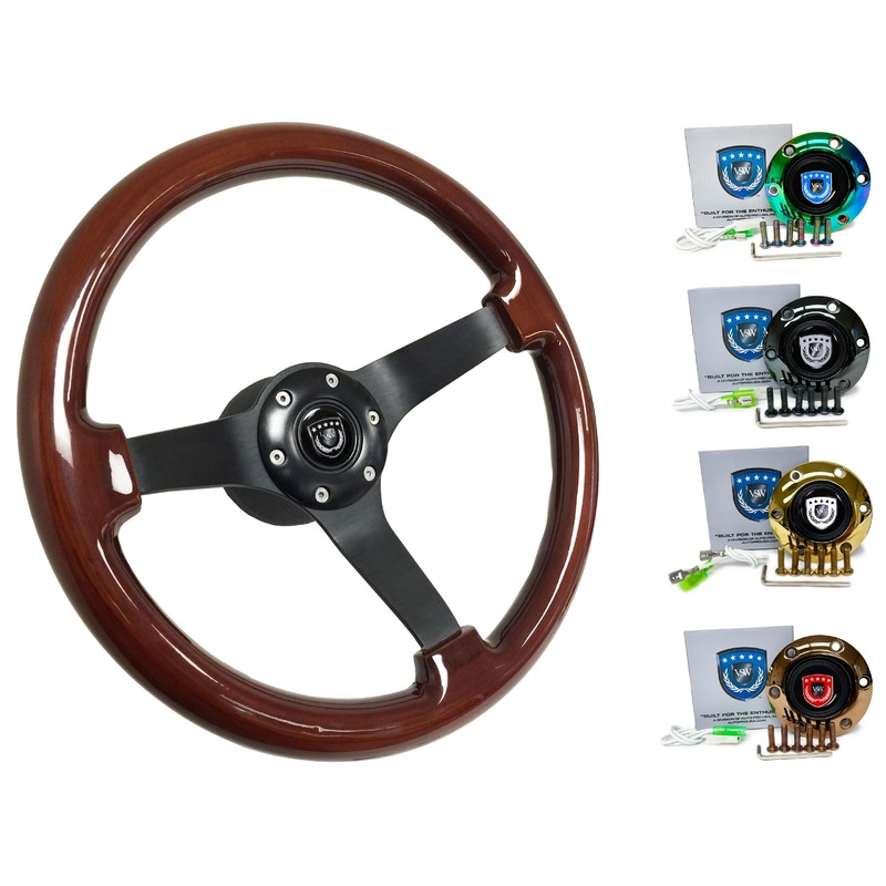 1997+ Volkswagen Jetta Steering Wheel Kit | Mahogany Wood |  ST3127