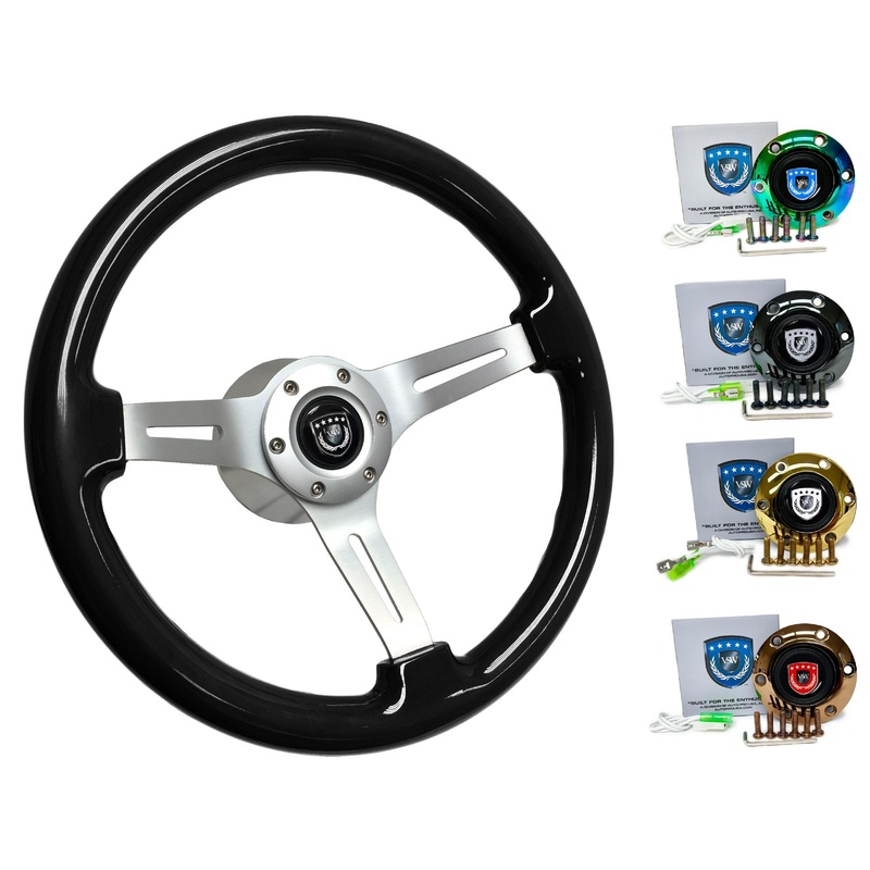 1999-04 Porsche 911 (996) Steering Wheel Kit | Black Ash Wood | ST3074