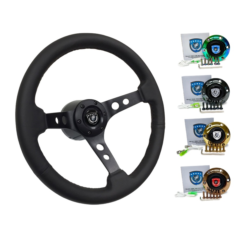 2001-17 Toyota Camry Steering Wheel Kit | Black Leather | ST3094BLK