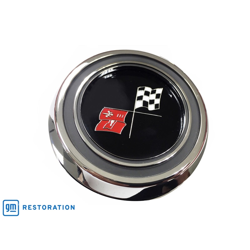 Chevy Cross Flags Deluxe Horn Cap | STB1018