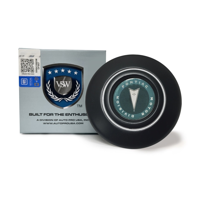 VSW Retro Series | Pontiac Motor Company | Black Horn Cap | STE1020-19b
