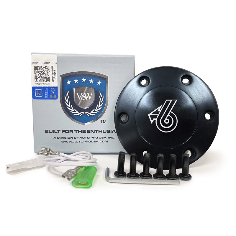 VSW S6 | Grand National Emblem | Black Etched Horn Button | STE1036-78B