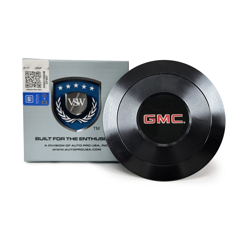 VSW S9 | GMC Emblem | Black Billet Horn Button | STE1014-21B