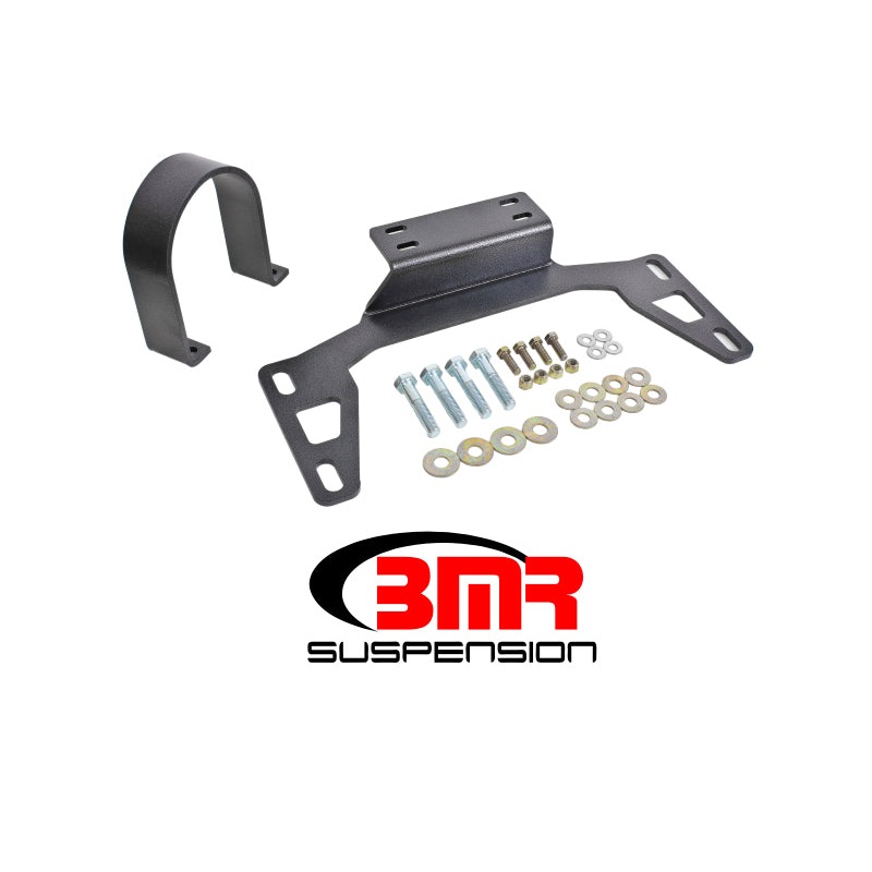 BMR 11-14 S197 Mustang Front Driveshaft Safety Loop – Black Hammertone