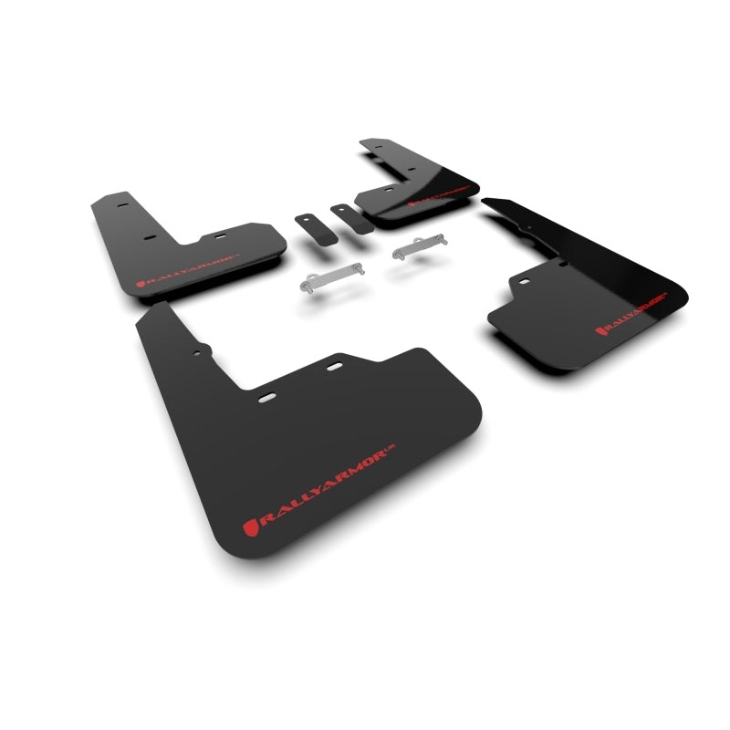 Rally Armor 22-25 Subaru WRX Black UR Mud Flap w/Red Logo