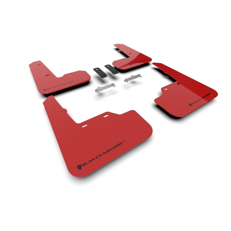 Rally Armor 22-25 Subaru WRX Red UR Mud Flap w/Black Logo