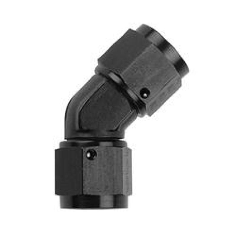 Fragola -6AN x 45 Degree Female Coupler – Black