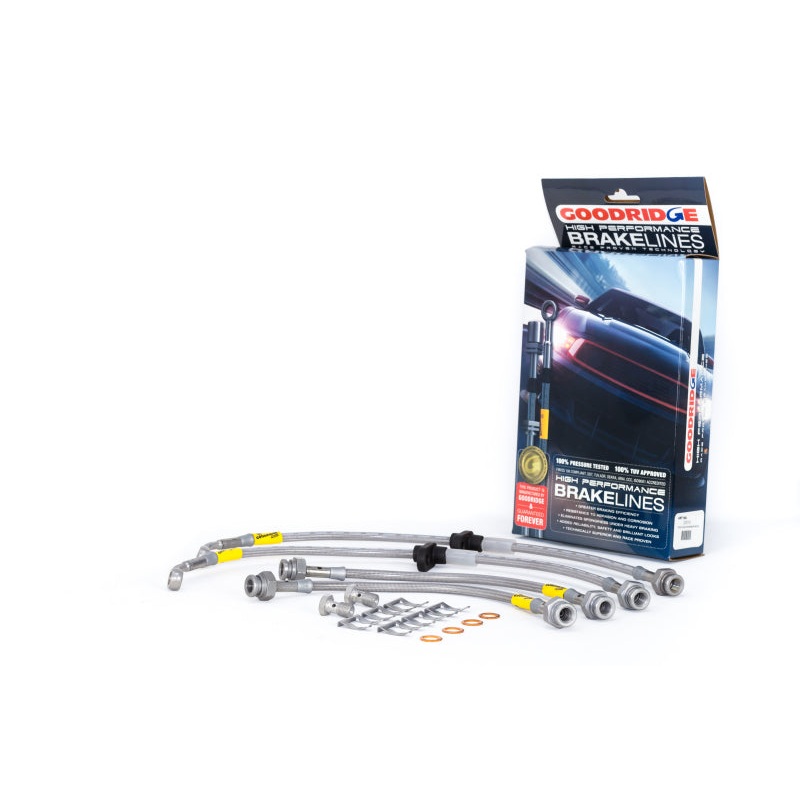 Goodridge 96-00 Honda Civic CX/DX/HX w/ Small Front Rotors SS Brake Lines