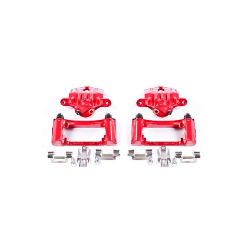 Power Stop 98-02 Chevrolet Camaro Rear Red Calipers w/Brackets – Pair