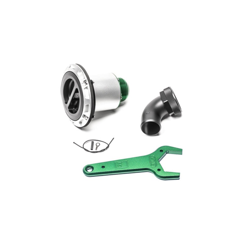 Radium Engineering Remote Mount Vented Standard Filler 1.5in Elbow