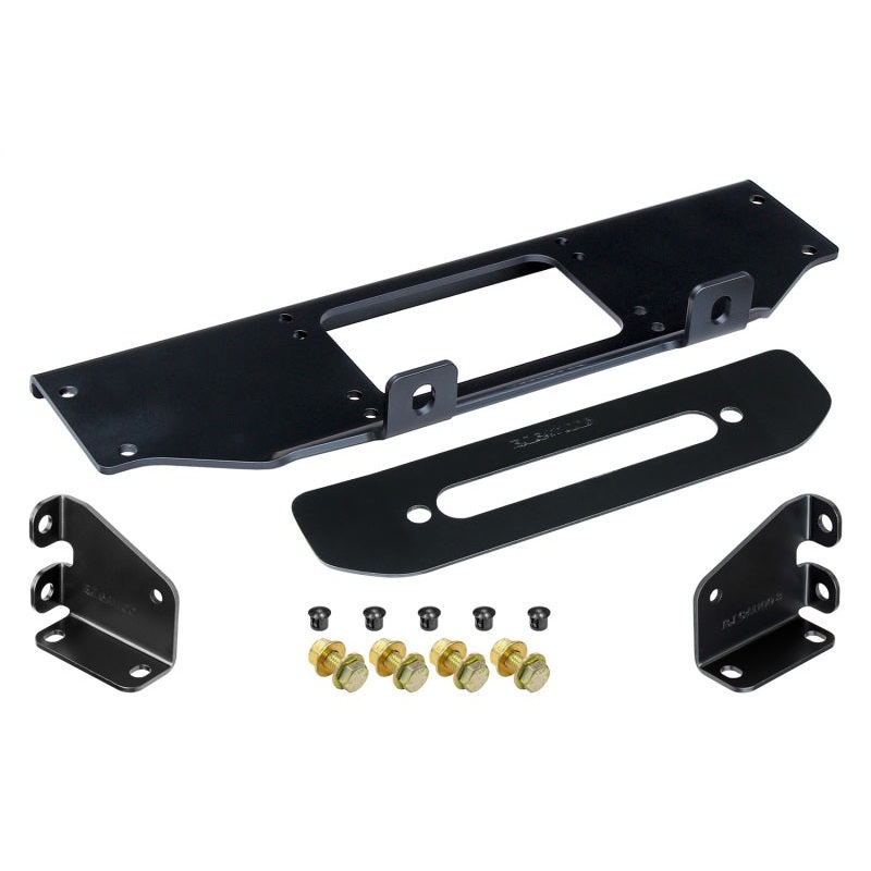 RockJock JL/JT Winch Plate Kit Steel Bumper