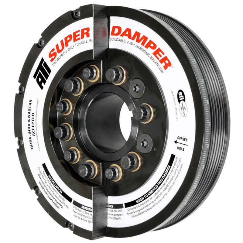 ATI Damper – 7.425in – Steel – 6 Grv – Duramax – 11+ – LML & LGH – Ext Bal – Diesel – 3 Ring