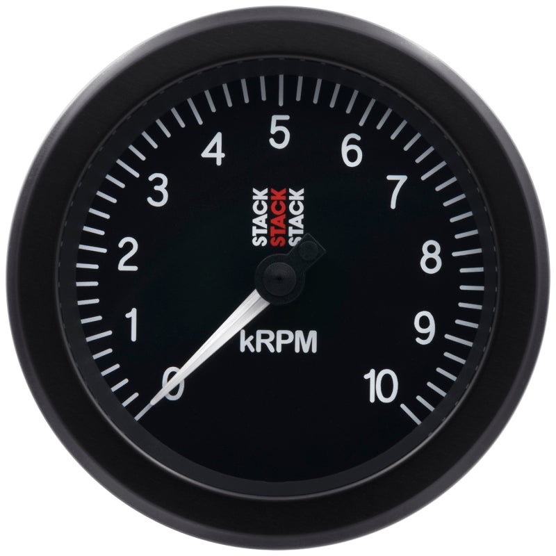 Autometer Stack Sport 88mm 0-10K RPM Tachometer – Black