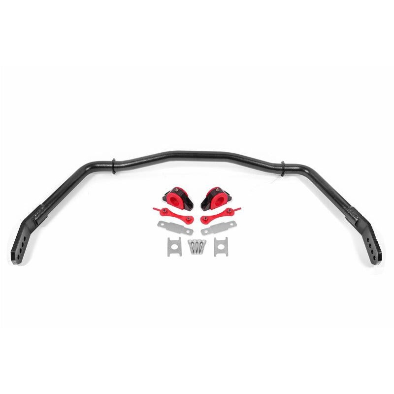BMR 05-14 Ford Mustang Front Hollow 38mm Sway Bar Kit w/ Bushings – Hammertone Black