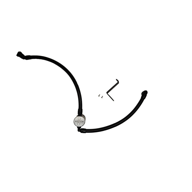 J&L 23-25 Ford Ecoboost 2.0 Oil Separator PCV Side – Clear Anodized